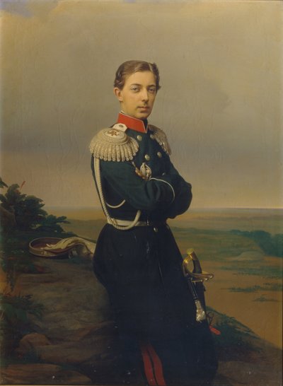 1843-1865 रूस के तारेविच निकोलस एलेक्जेंड्रोविच का पोर्ट्रेट द्वारा सर्गेई कोन्स्टेंटिनोविच ज़ारियांको