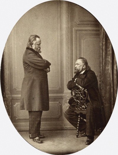 दिल के खिलाफ दिल। अलेक्सांद्र इवानोविच का दोहरा चित्र 1812-1870, 1865 द्वारा सर्गेई लावोविच लेविट्स्की