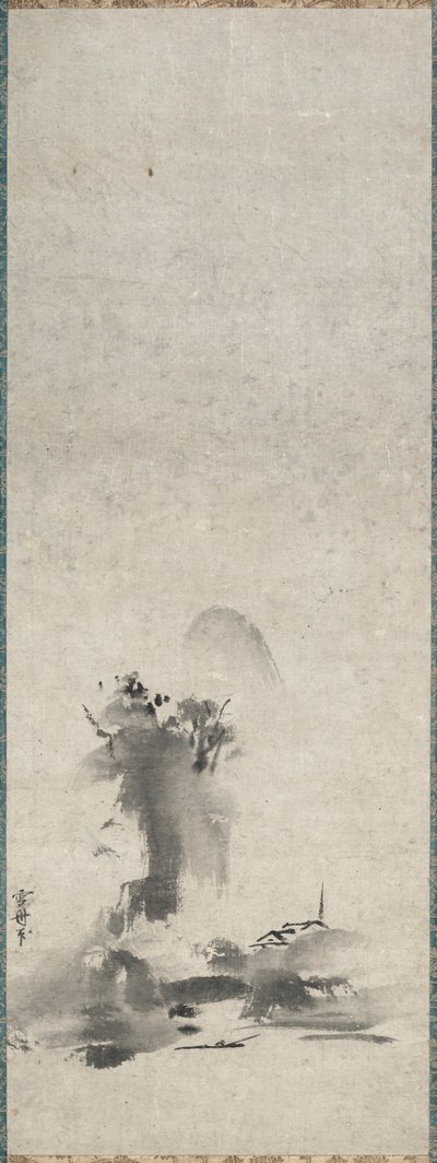 हबोकू, स्प्लैश्ड इंक लैंडस्केप, 1400-1500 के दशक की शुरुआत। द्वारा सेशो टोही