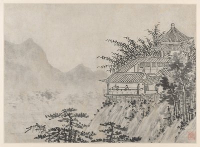 टाइगर हिल के बारह दृश्य, सूज़ौ: 1490 के बाद बादलों के हजारों एकड़ जमीन। द्वारा शेन झोउ