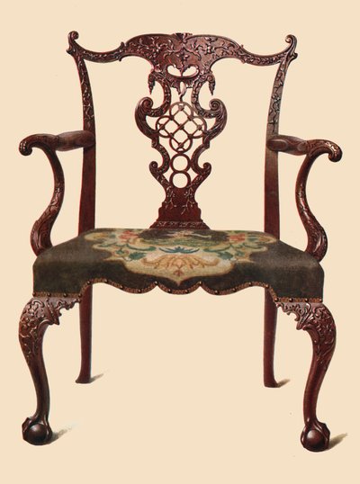 महोगनी कुर्सी, 1906 द्वारा शर्ली चार्ल्स लेवेलिन स्लोकॉम्बे