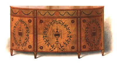 साटन-लकड़ी कमोड, 1908। द्वारा शर्ली चार्ल्स लेवेलिन स्लोकॉम्बे