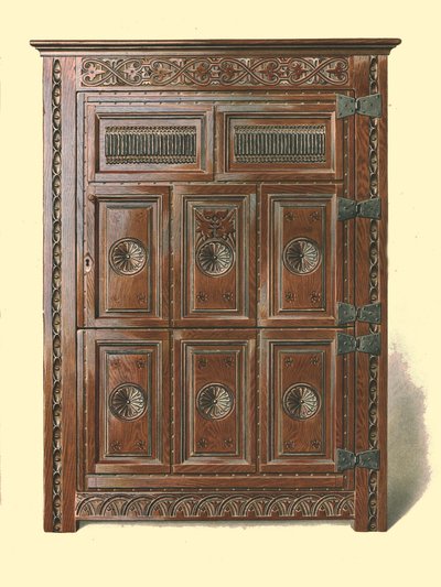 वेल्श ओक अलमारी, 1904 द्वारा शर्ली चार्ल्स लेवेलिन स्लोकॉम्बे