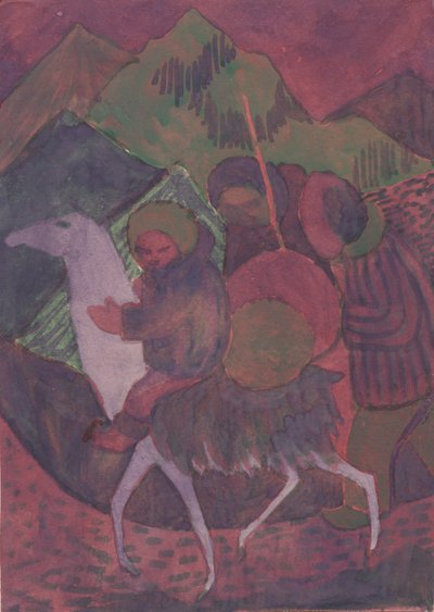 एक घोड़े पर चित्र, c1950। द्वारा शर्ली मार्खम