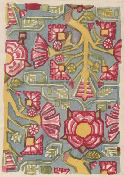 पुष्प डिजाइन, c1950। द्वारा शर्ली मार्खम
