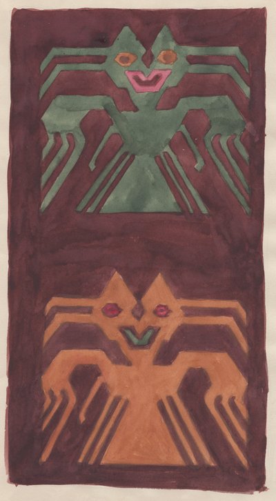 दक्षिण अमेरिकी कपड़ा डिजाइन, 1951। द्वारा शर्ली मार्खम