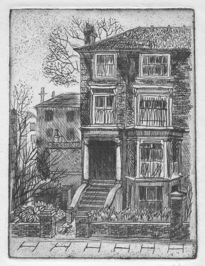 'द हाउस अक्रॉस द स्ट्रीट', 1951। द्वारा शर्ली मार्खम