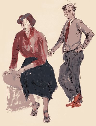 दो आंकड़े, 1953। द्वारा शर्ली मार्खम