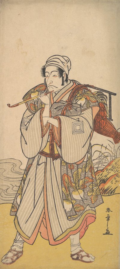 घुमंतू पेडलर के रूप में अभिनेता डंजुरो III, 1726-1792। द्वारा शुनशो