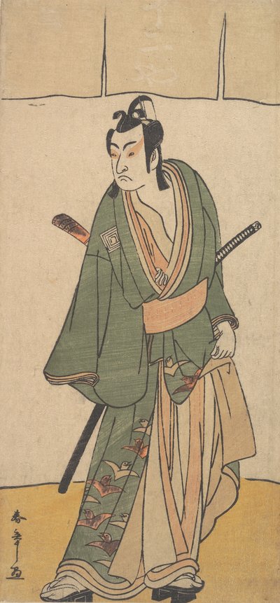 सोगा नो जुरो सुकेनारी की भूमिका में दूसरा इचिकावा मोनोसुके, दूसरा महीना, 1785। द्वारा शुनशो