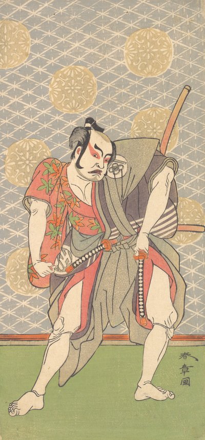 गोकुमोन नो शोबी की भूमिका में दूसरा नाकामुरा सुकेगोरो, दूसरा महीना, 1771। द्वारा शुनशो