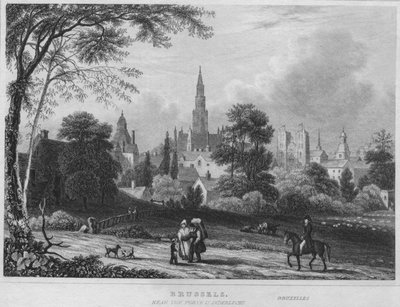 ब्रसेल्स, पोर्ट डेंडरलेच के पास, 1850 द्वारा शूरी और बेटा