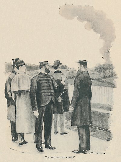 ए हाउस ऑन फायर, 1892 द्वारा सिडनी पगेट