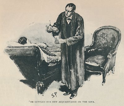 उन्होंने सोफा, 1892 पर हमारे नए परिचितों को बसाया द्वारा सिडनी पगेट