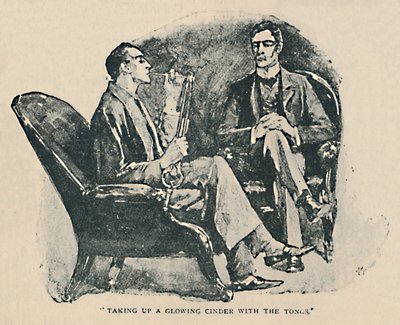 चिमटे के साथ एक चमकदार सिंडर लेना, 1892 द्वारा सिडनी पगेट