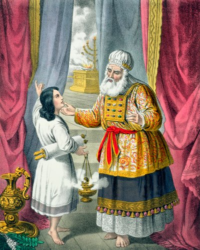 एली ने अपनी दृष्टि, 1870 के बारे में शमूएल से पूछताछ की द्वारा सिगफ्राइड डेटलेव बेंडिक्सन