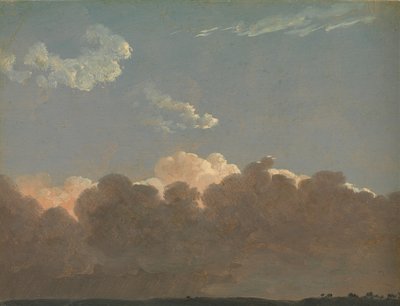 क्लाउड स्टडी डिस्टेंट स्टॉर्म, ca. 1786-1806। द्वारा सिमोन एलेक्जेंडर क्लेमेंट डेनिस