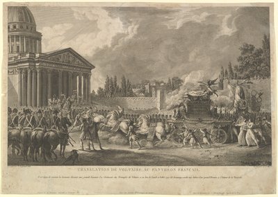 1817 में फ्रेंच पेंटियन के लिए वोल्टेयर का अनुवाद। द्वारा साइमन चार्ल्स मिगर