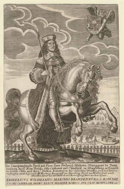 फ्रेडरिक विलियम का पोर्ट्रेट 1620-1688, ब्रैंडेनबर्ग के निर्वाचक, प्रशिया के ड्यूक, 1680 द्वारा साइमन ग्रिम