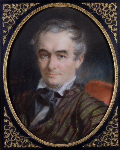 प्रॉस्पर मेरिमे का पोर्ट्रेट (1803-70) 1853 (कागज पर पेस्टल) द्वारा साइमन जैक्स रोशर्ड