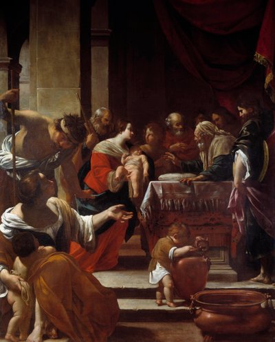साइमन वौएट (1590-1649) 1622 नेपल्स द्वारा खतना पेंटिंग, कैपोडिमोन्टे का राष्ट्रीय संग्रहालय द्वारा साइमन वौएट