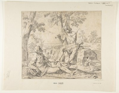 बुध और अर्गस, ca.1630-1648। द्वारा सिमोन कैंटरिनि