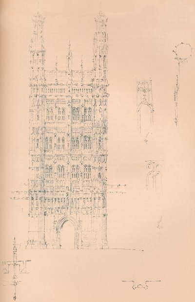 विक्टोरिया टॉवर, वेस्टमिंस्टर, c1837 1904 द्वारा सर चार्ल्स बैरी