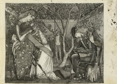 द नाइट्स फेयरवेल, 1858 द्वारा सर एडवर्ड कोली बर्न जोन्स