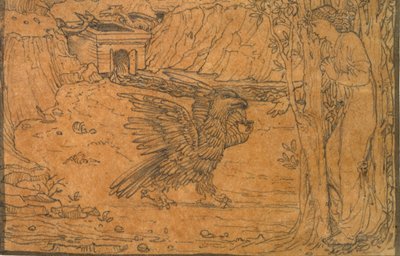 कामदेव और मानस की कहानी: काला पानी, c1864-c1868 द्वारा सर एडवर्ड कोली बर्न जोन्स