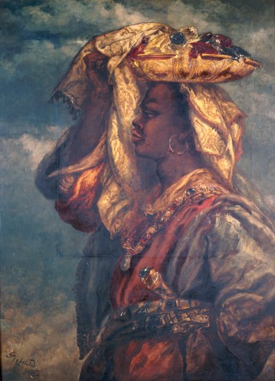 फल वाली काली लड़की, 1882 द्वारा सर जॉन गिल्बर्ट