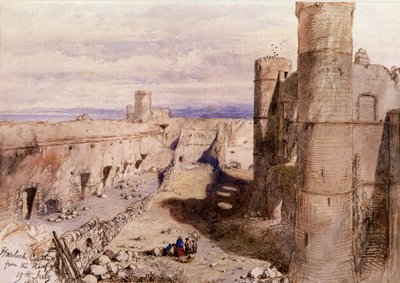 प्राचीर से हार्लेक कैसल, वेल्स, 1850 द्वारा सर जॉन गिल्बर्ट