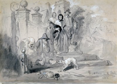 हुडीब्रस इन द स्टॉक्स, 1850 द्वारा सर जॉन गिल्बर्ट
