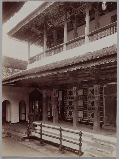 कैंडी, सीलोन में बौद्ध मंदिर, सी। 1880 के दशक। द्वारा Skeen and Co.
