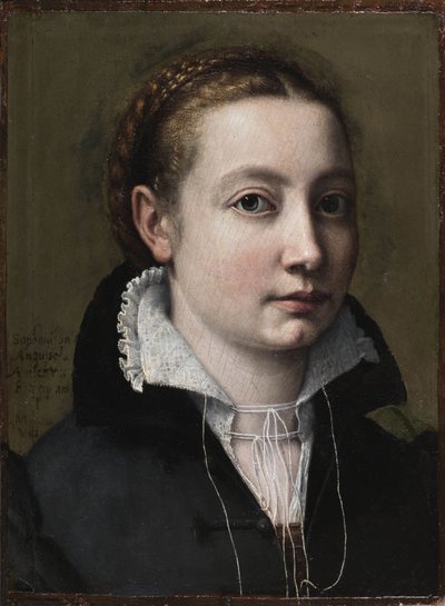 सेल्फ-पोर्ट्रेट, 1558। द्वारा Sofonisba Anguissola