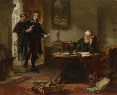 जॉन मिल्टन गैलीलियो गैलीली से मिलने। 1847 द्वारा सोलोमन अलेक्जेंडर हार्ट