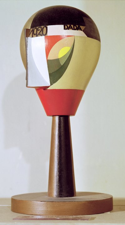 दादा हेड, 1920 (चित्रित लकड़ी) द्वारा Sophie Taeuber Arp