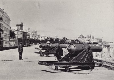 कैडिज़: सैन कार्लोस की बैटरी (बी / डब्ल्यू फोटो) द्वारा स्पैनिश फोटोग्राफर