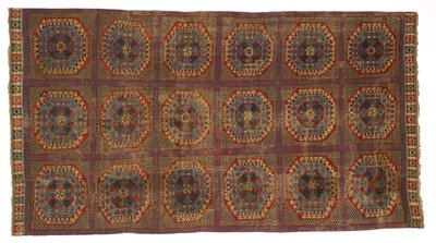 तुर्की पैटर्न के साथ कालीन, c.1450-1500 (ऊन) द्वारा स्पेनिश स्कूल