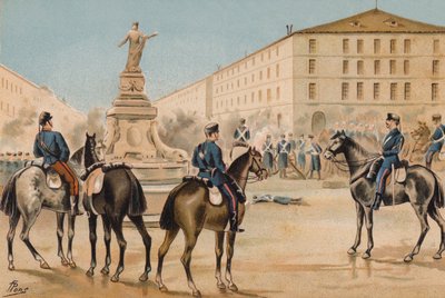 वालंटियर्स ऑफ लिबर्टी, ज़रगोज़ा, स्पेन का निरस्त्रीकरण, 1874 द्वारा स्पेनिश स्कूल