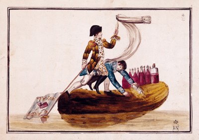 स्पेन में विटोरिया की हार के बाद जोसेफ बोनापार्ट (1768-1844) (अचार पर) का निष्कासन द्वारा स्पेनिश स्कूल