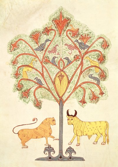 Fol.319v नेबुचडनेजर का सपना, बाइबिल मोज़ेरेबे से द्वारा स्पेनिश स्कूल