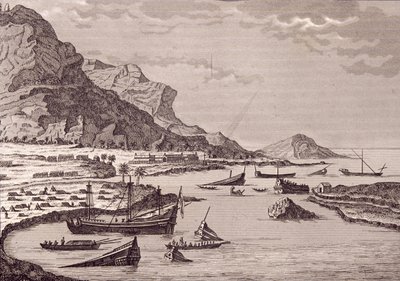 हर्नान कोर्टेस (1485-1547) अपने जहाजों को डूबने का आदेश देता है, मेक्सिको, जुलाई 1519 द्वारा स्पेनिश स्कूल