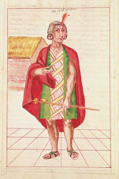 पेरू के इंका राजाओं के इतिहास और वास्तविक वंशावली, उनके कर्मों, रीति-रिवाजों, वेशभूषा और सरकार के तरीके से चित्रण, जिसे कोडिस मुरुआ के नाम से जाना जाता है द्वारा स्पेनिश स्कूल