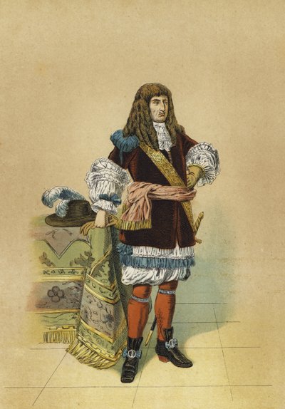 लुई XIV, फ्रांस के राजा, 1680 द्वारा स्पेनिश स्कूल