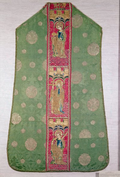 स्पैनिश चाउब्लेल, c.1425-50 (कढ़ाई रेशम) द्वारा स्पेनिश स्कूल