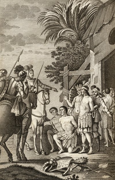 &39;ला अरुचाना&39; से अलोंसो डी एर्सीला द्वारा चिली की स्पेनिश विजय, बार्सिलोना, 1827 (उत्कीर्ण) द्वारा स्पेनिश स्कूल