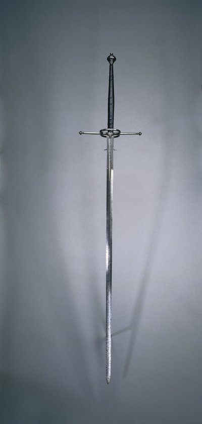 टू-हैंडेड स्वॉर्ड, टोलेडो, 1550-1600 द्वारा स्पेनिश स्कूल