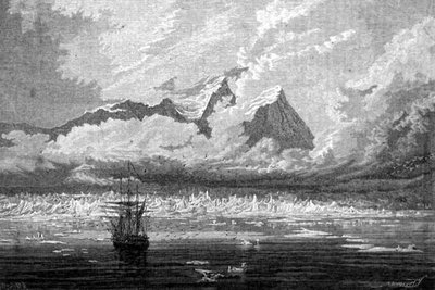 स्पिट्सबर्गेन द्वीप समूह, स्वालबार्ड द्वीपसमूह में देखें, 'द रिटर्न टू द वर्ल्ड' से चित्रण द्वारा स्पेनिश स्कूल