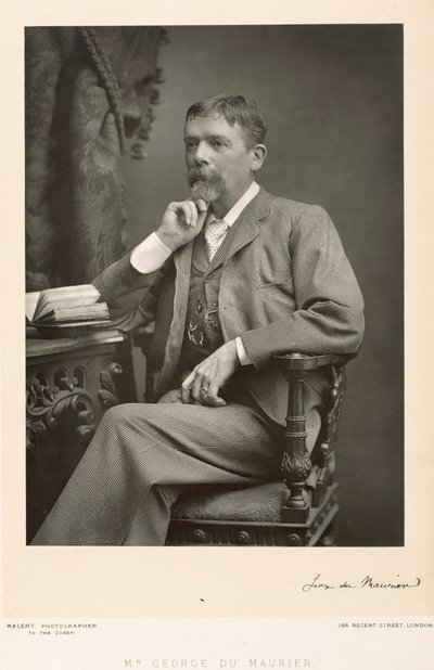 जॉर्ज डू मौरियर (1834-96), कलाकार, कार्टूनिस्ट और उपन्यासकार, चित्र चित्र द्वारा स्टैनिस्लास वालरी