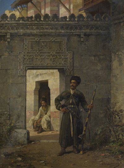 सर्कसियन गार्ड, 1880 द्वारा स्टानिस्लाव खलेबोव्स्की